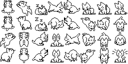 Pixel cat avatar